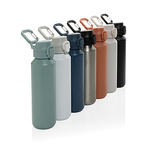 Via RCS Re-steel lockable sport bottle 600ML, white