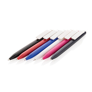 Vibe GRS certified R-ABS pen with ultra glide ink, red