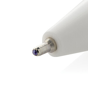 Vibe GRS certified R-ABS pen with ultra glide ink, white