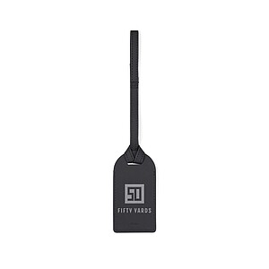 VINGA Baltimore RCS recycled polyester luggage tag, black