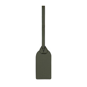 VINGA Baltimore RCS recycled polyester luggage tag, green