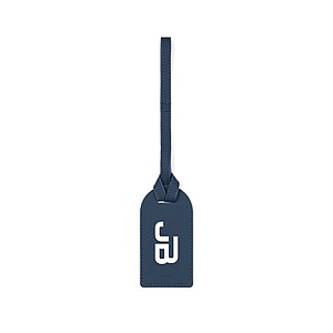 VINGA Baltimore RCS recycled polyester luggage tag, navy