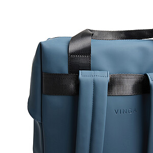 VINGA Baltimore RCS tote backpack, navy blue
