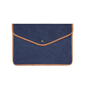 VINGA Bosler GRS recycled canvas 16" laptop sleeve, navy
