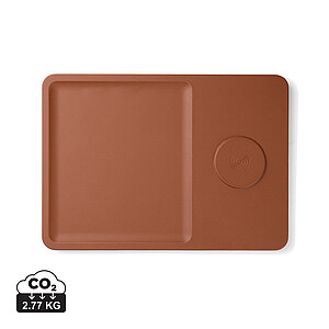 VINGA Timo RCS desk charger and accessory tray, brown