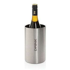 Vino RCS certified recycled stainless steel wine bucket, silver