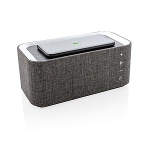 Vogue wireless charging speaker, grey