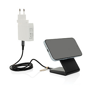 VoltPerch RCS recycled plastic 15W magnetic wireless charger, black
