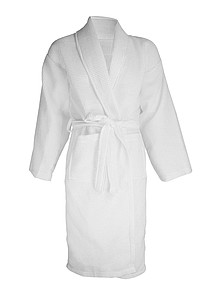 Waffle Bathrobe White, L/XL
