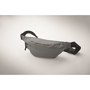 Waist bag in 600D RPET, stone grey