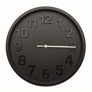 Wall clock in PP, black