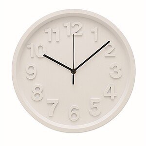 Wall clock in PP, white