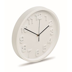 Wall clock in PP, white