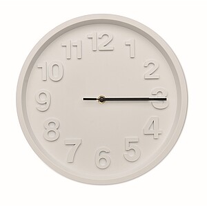 Wall clock in PP, white