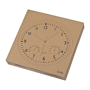 Wall clock, white display