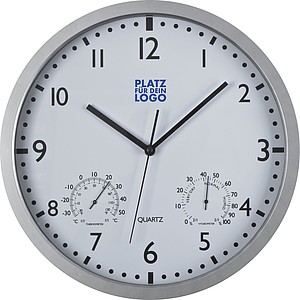 Wall clock, white display