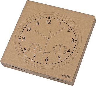 Wall clock, white display