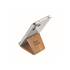 Walnut wood phone stand