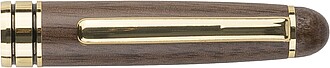 Walnut wooden pen set Adelina, brown