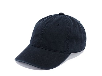 Washed light cap, black