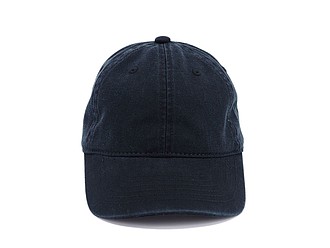 Washed light cap, black