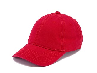 Washed light cap, red