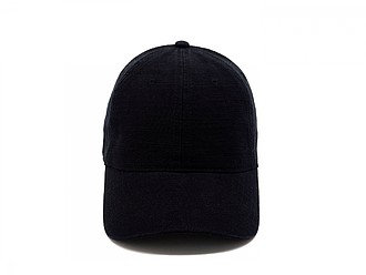 Washed slub cap, black