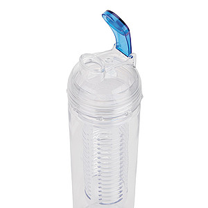 Water bottle with infuser, blue