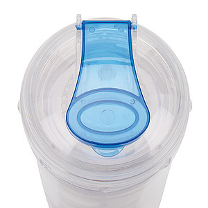 Water bottle with infuser, blue