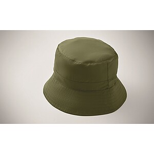 Water repellent fisherman hat, army green