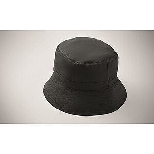 Water repellent fisherman hat, black