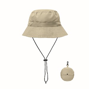 Water repellent fisherman hat, khaki