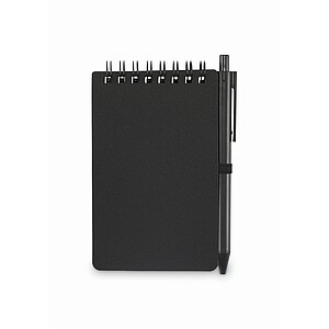Water repellent notepad, black