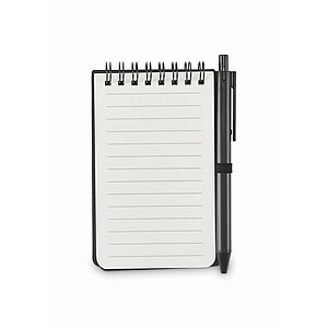 Water repellent notepad, black