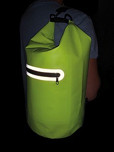 Waterproof bag with reflective stripes