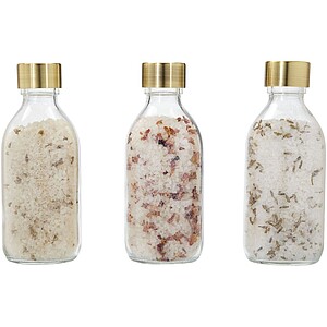 Wellmark Discovery 200 ml hand soap dispenser and 150 g scented candle set - dark amber fragrance
