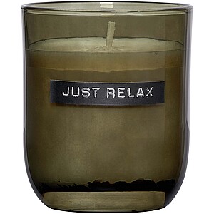 Wellmark Discovery 250 ml hand soap dispenser and 150 g scented candle set, black