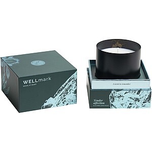 Wellmark scented candle, black