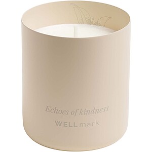 Wellmark scented candle, ecru