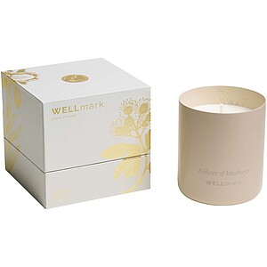 Wellmark scented candle, ecru