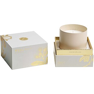 Wellmark scented candle, ecru