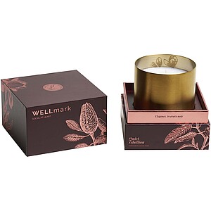 Wellmark scented candle, gold