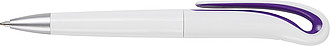 White Swan ballpen with black ink.Purple