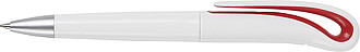 White Swan ballpen with black ink.Red