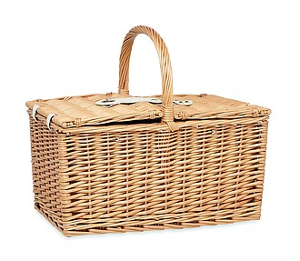 Wicker picnic basket 4 people