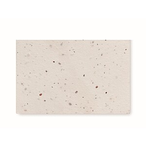 Wildflower seed business card., white