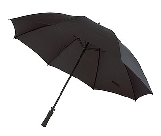 Windproof umbrella "Tornado" with fibreglass shaft and soft handle,colour black