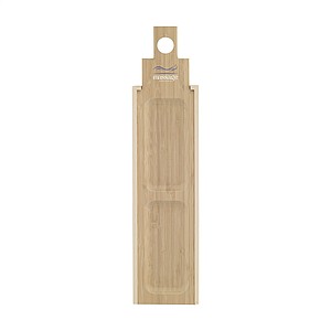 Wine wooden gift box with small tapas board