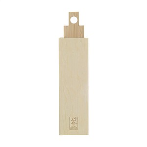 Wine wooden gift box with small tapas board