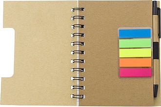 Wire bound notebook with ballpen Niall